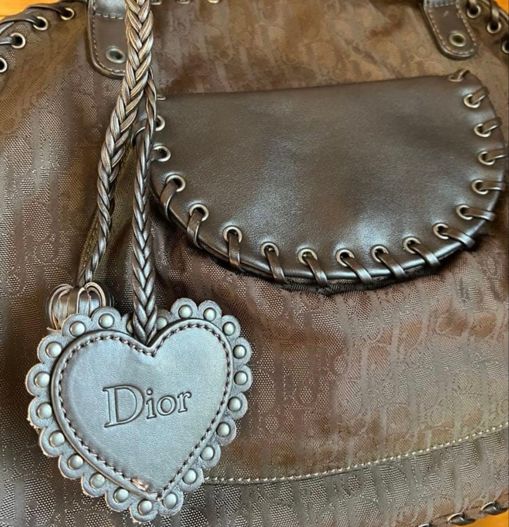 Christian Diorハンドバッグ　トロッター　ハートチャーム
