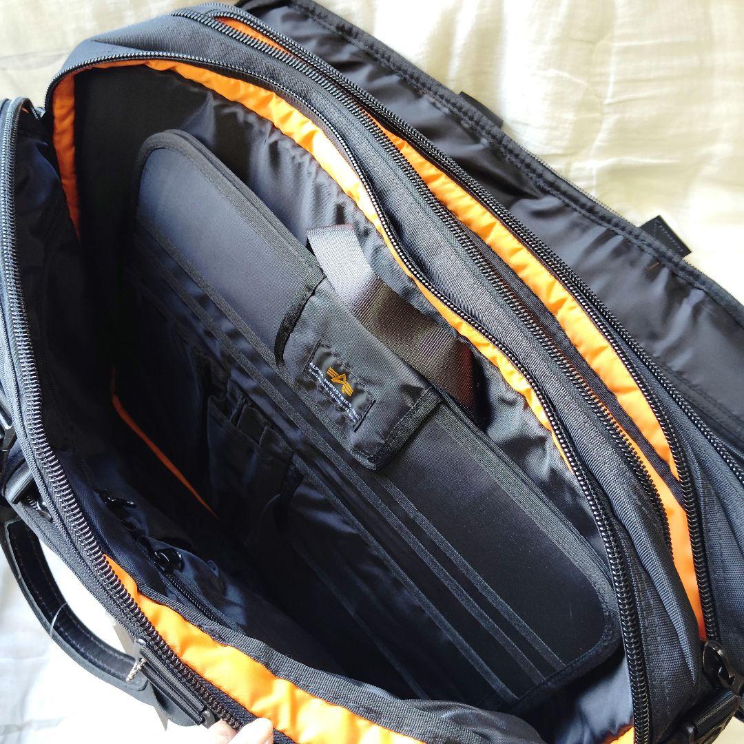新品タグ付★アルファインダストリーズ 3way ビジネスバッグ 大容量 ブラック