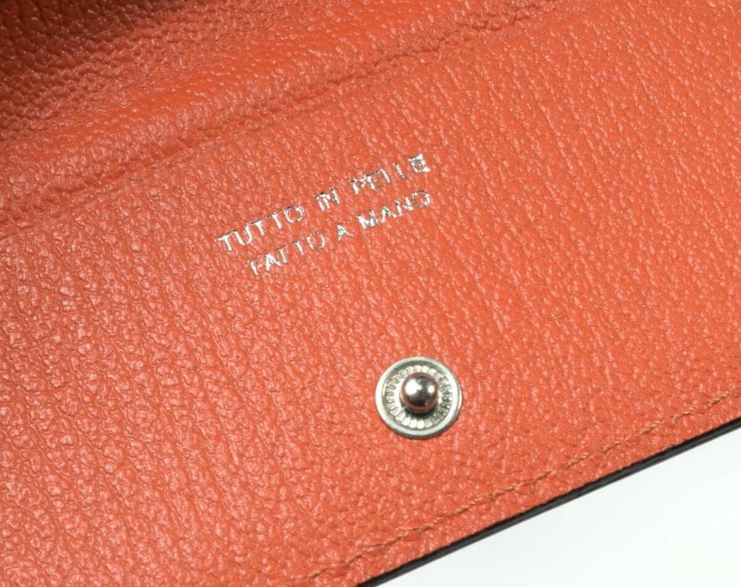 未使用 ラルコバレーノ 山羊革 レザーキーケース 5連ダークブラウン イタリア製