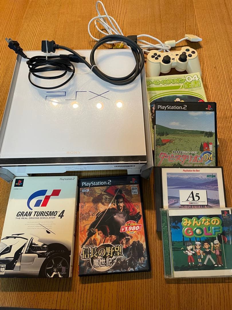 【ジャンク品】　PSX本体とソフト5種セット