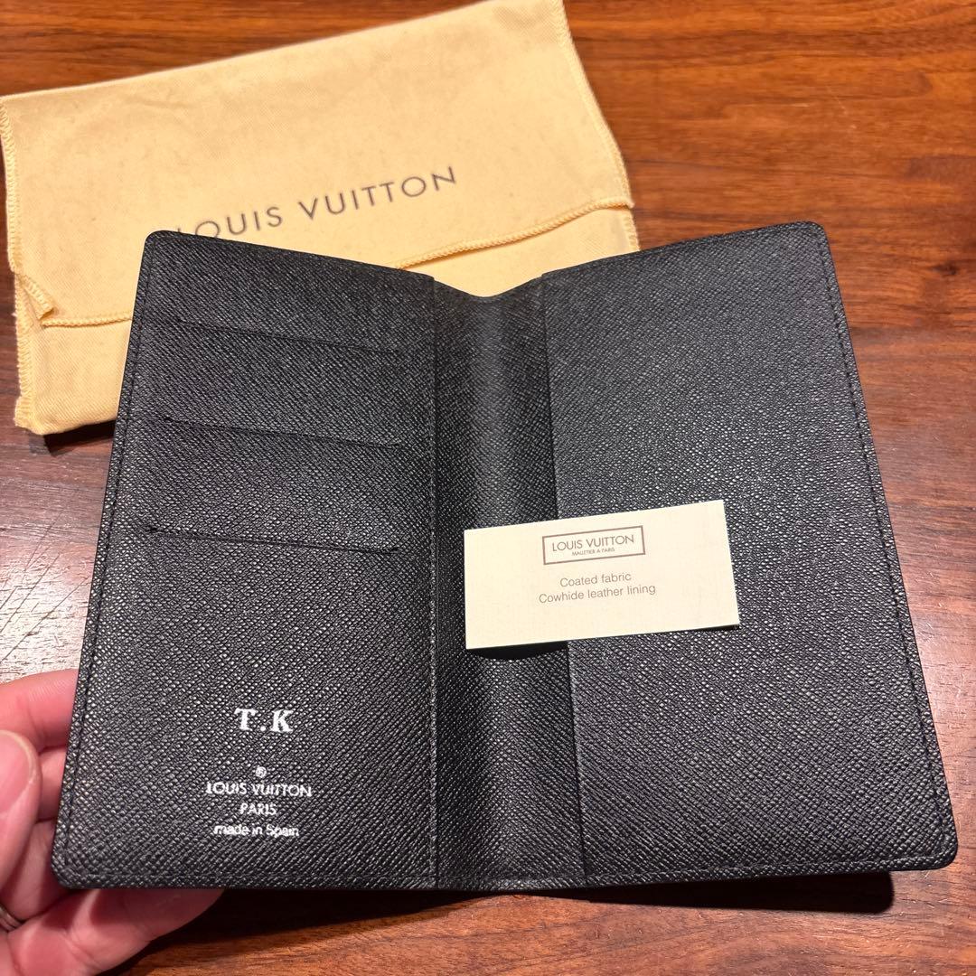 LOUIS VUITTON カードホルダー ブラック　ダミエ　手帳カバー