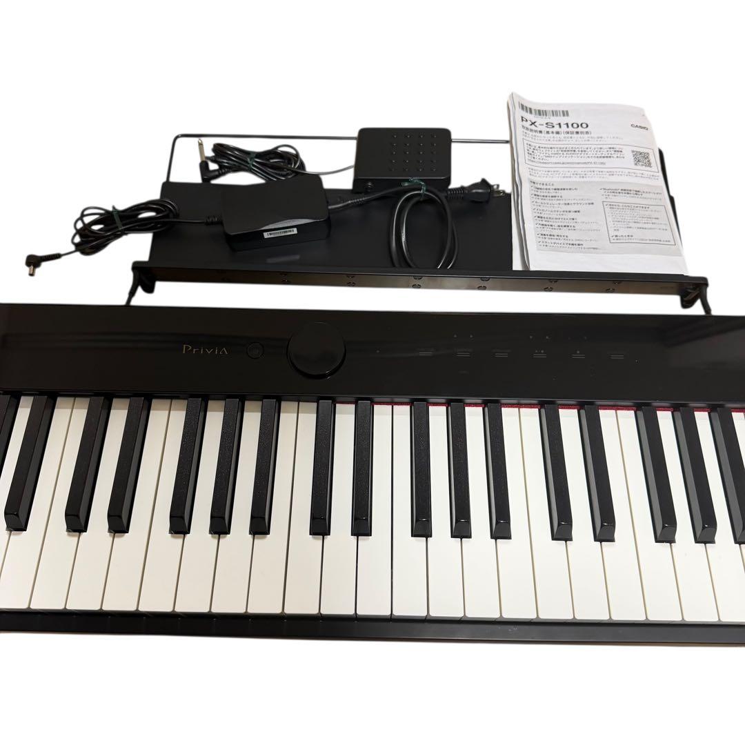 【2023年製・美品】CASIO PX-S1100BK 電子ピアノ 付属品あり