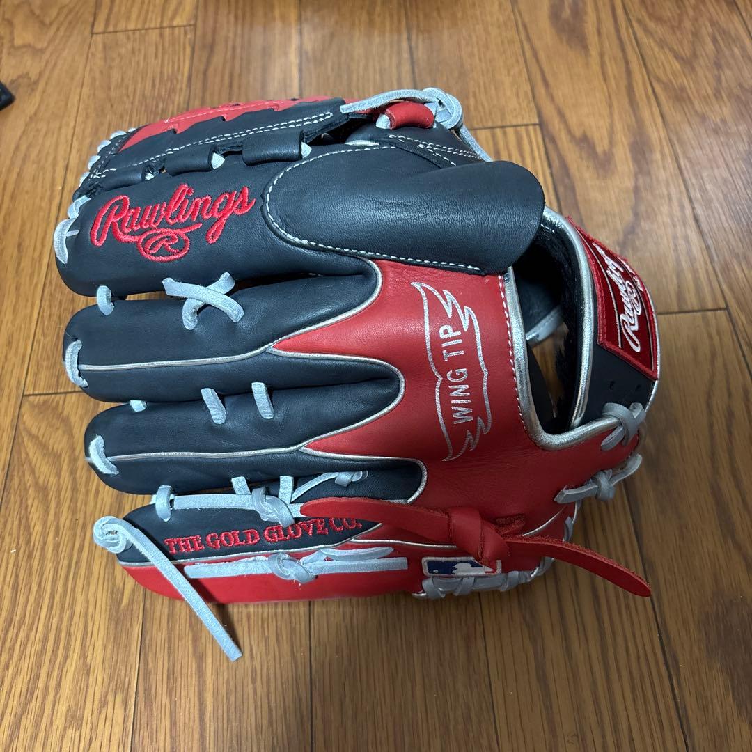 ローリングス 軟式 投手用 ネイビー/スカーレット