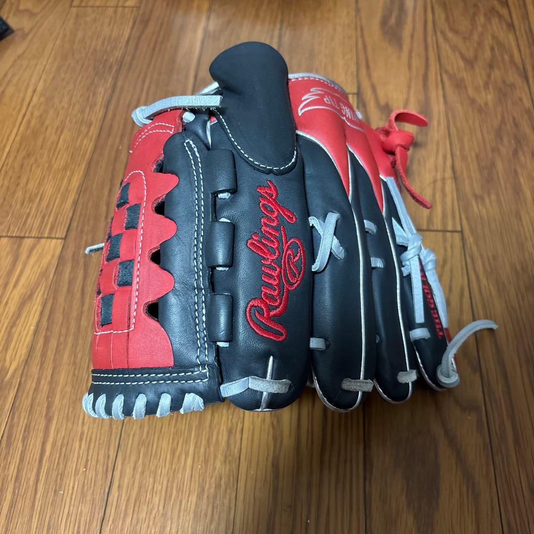ローリングス 軟式 投手用 ネイビー/スカーレット