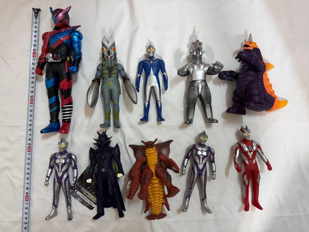 特撮ソフビまとめ売り　ウルトラマン　仮面ライダー　ウルトラ怪獣　日本製含む