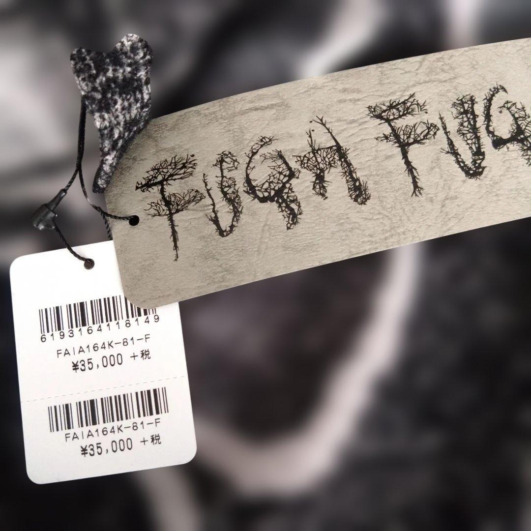 【新品】FUGAFUGA　黒と薄いグレー色の抽象模様 長袖チュニック　F