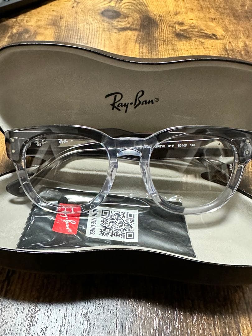 Ray-Ban クリアフレーム サングラス　メガフォークアイ