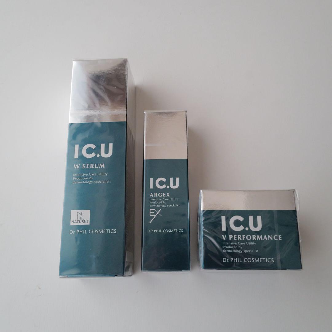【新品・未開封】I.C.U 3点セット 化粧水・美容液・クリームセット