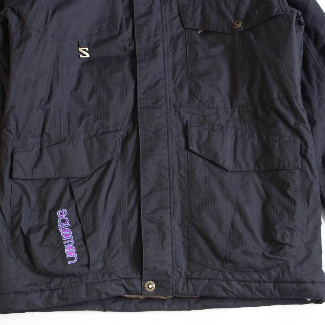 Salomon スキーウェア ナイロンジャケット Lサイズ ネイビー