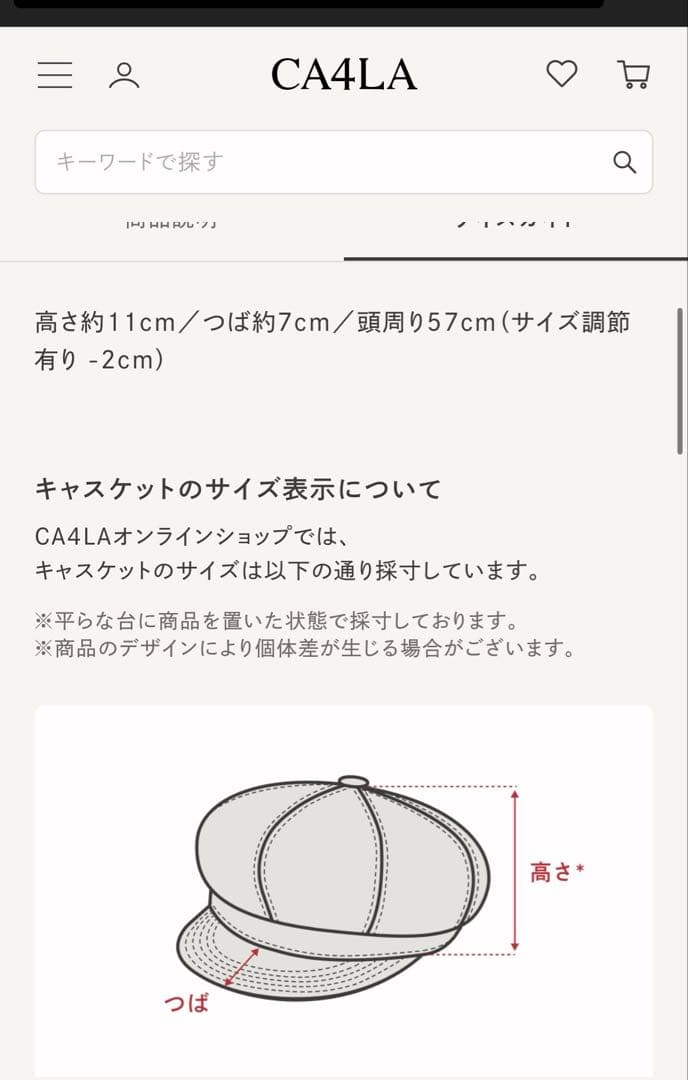 CA4RA WEDNESDAY3 キャスケット