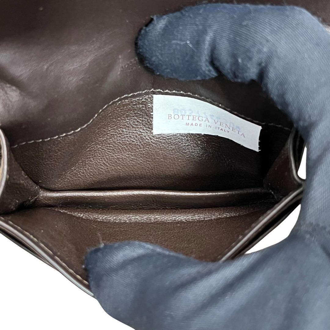 極美✨ボッテガヴェネタ カードケース 名刺入れ イントレチャート ブラウン