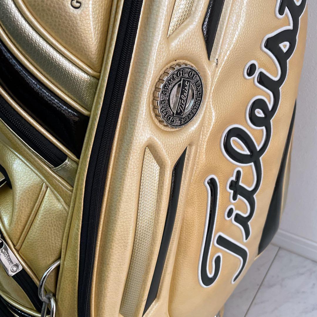 希少　正規品　良品　タイトリスト　メダリオン　3点式　キャディバッグ　ツアー