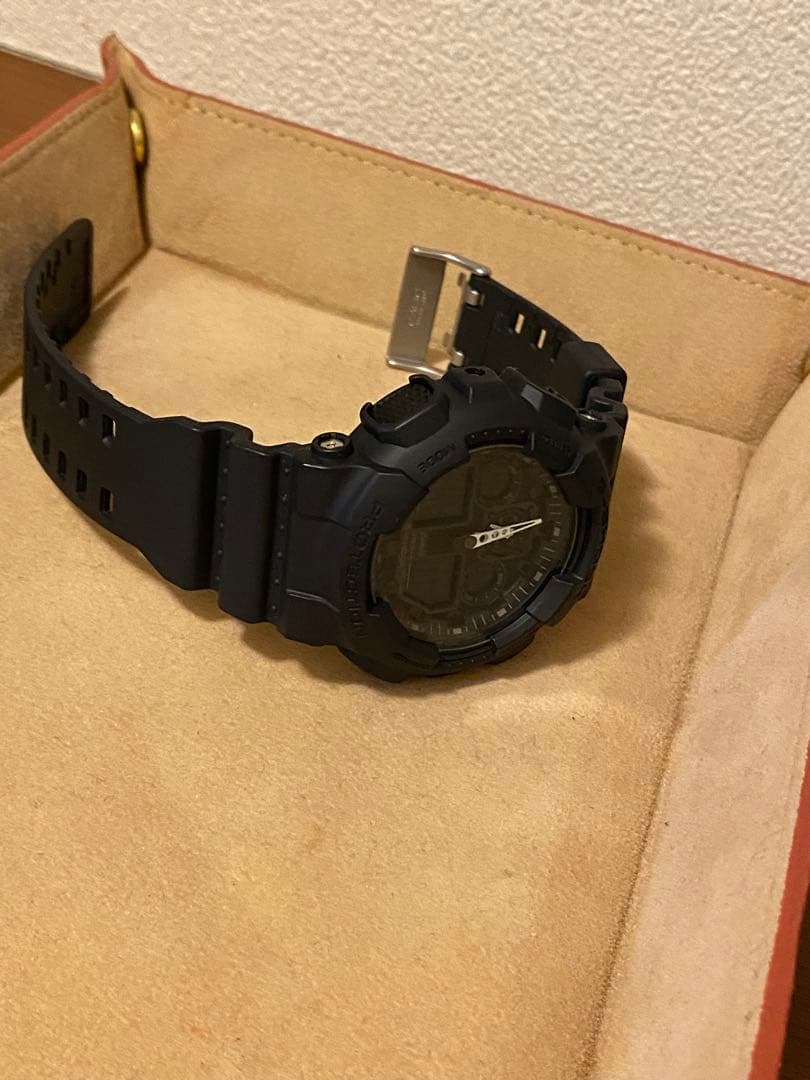 【 ベッカム着用G-SHOCKの電池新品 】 GA100 BLACK MODEL