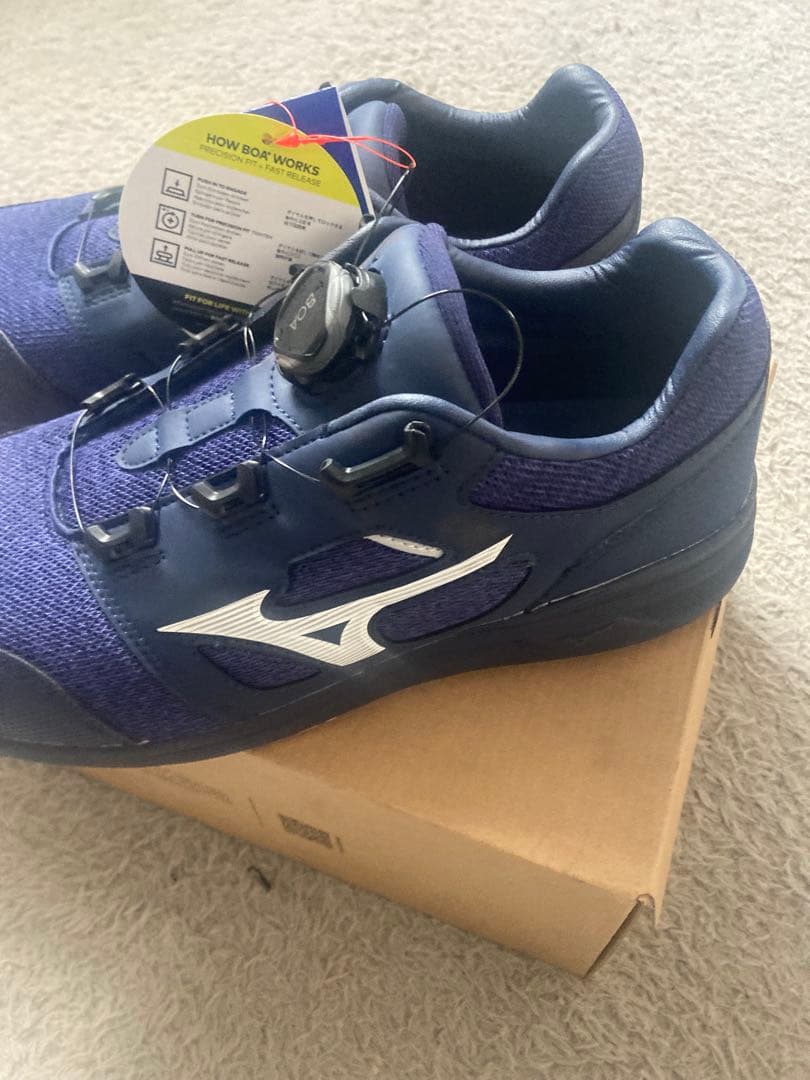 未使用品　Mizuno BOA 27.0cm ネイビー安全靴