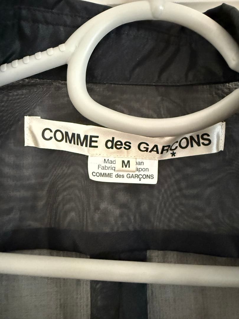 美品　コムデギャルソン　メッシュ黒シャツ