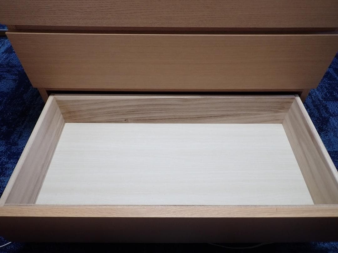 無印良品　4段チェスト　天然木（オーク材）