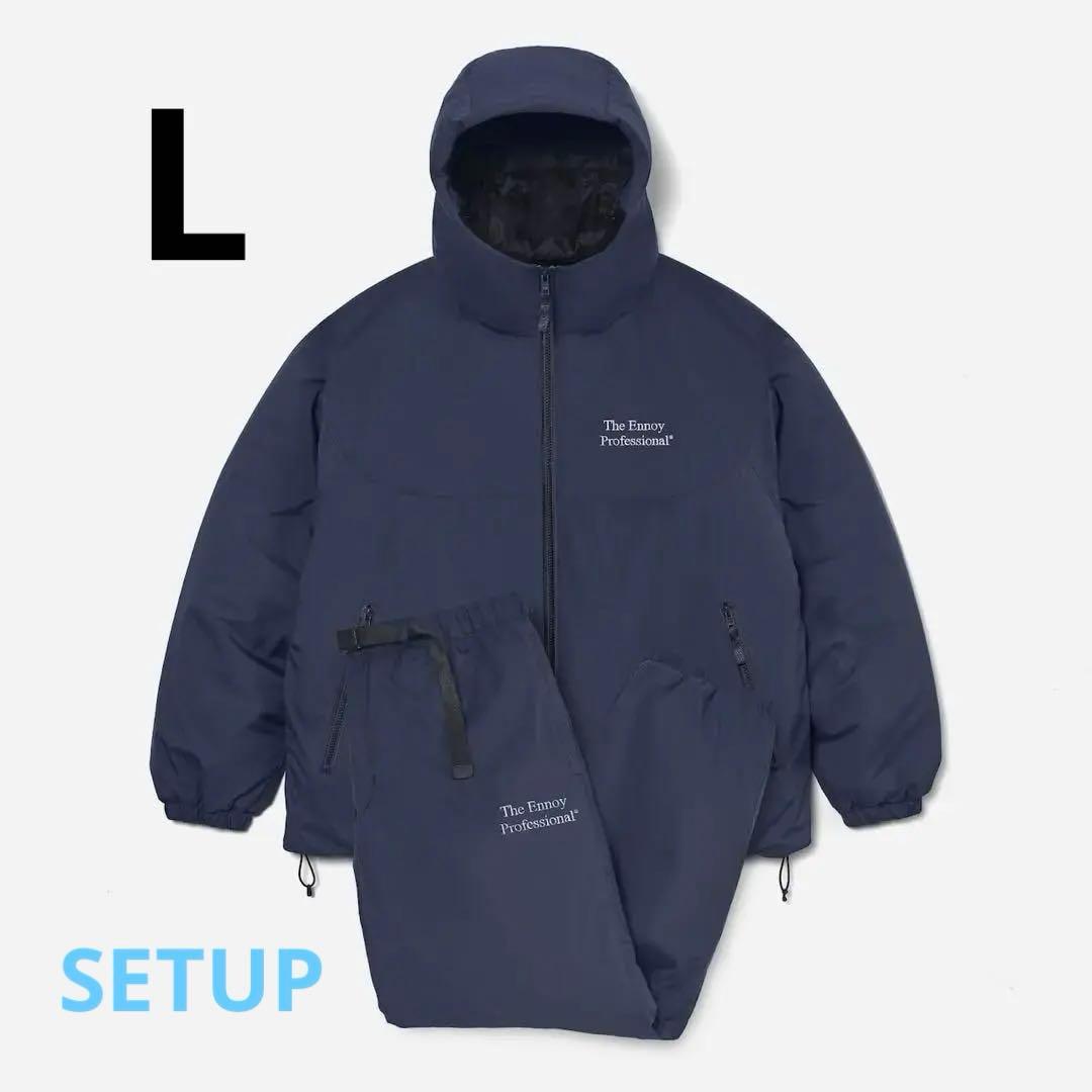 ENNOYスタイリスト私物PADDED NYLON (NAVY) セットアップ