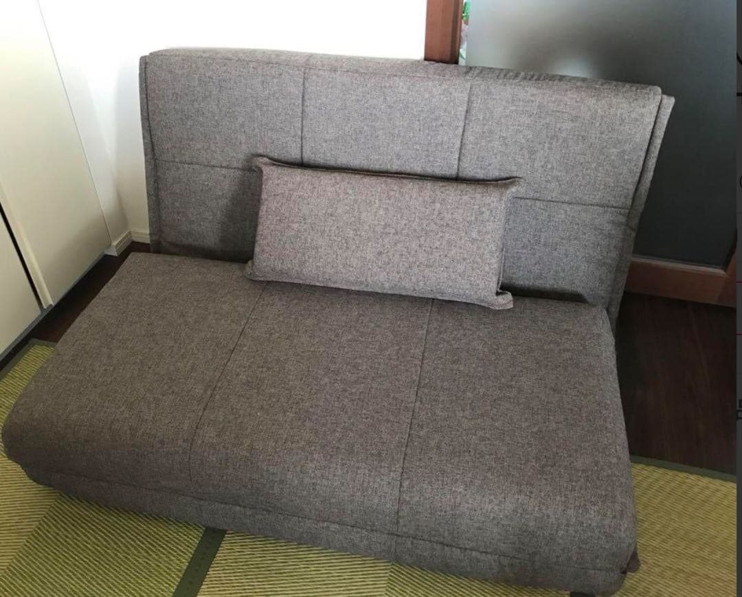 Canさん専用　3WAY 2人がけソファーベッド＋洗えるソファーカバー付き