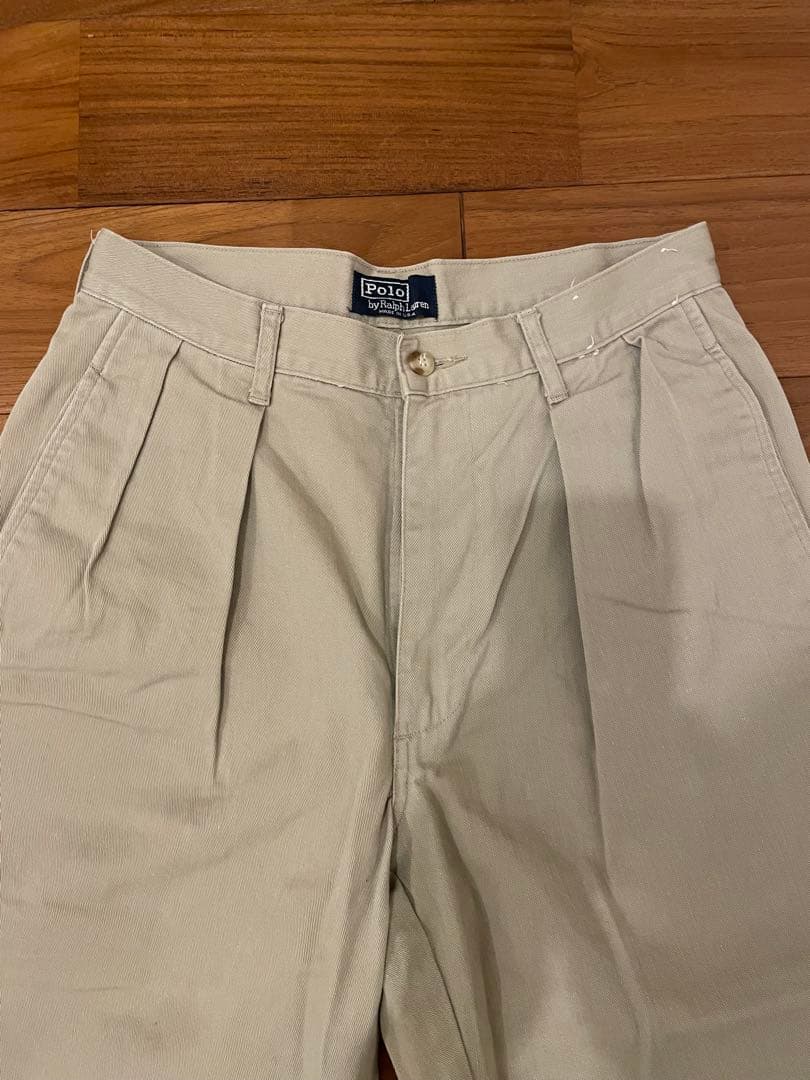 美品 Polo Ralph Lauren ツータックチノ USA製