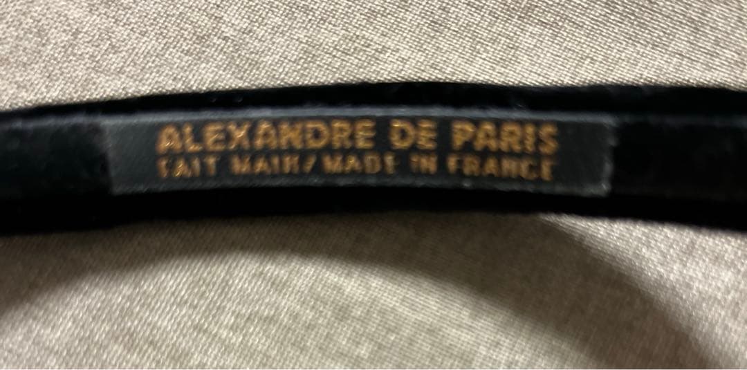 アレクサンドゥパリ　カチューシャ　ブラック　マシェール エラ　ベロア