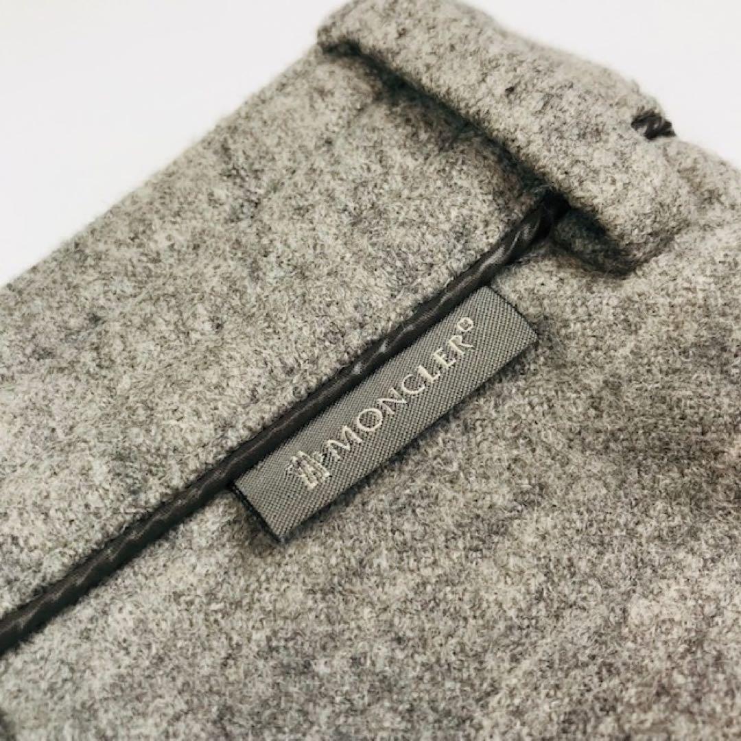 美品★モンクレール・ブランドロゴタグ付 ウール ショートパンツ(42)