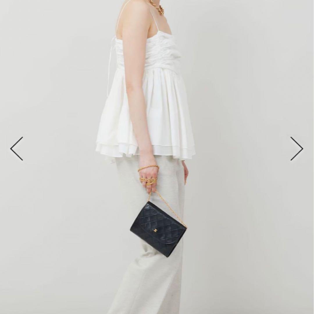 【美品】Curensology カレンソロジー レイヤードキャミソール ぺプラム