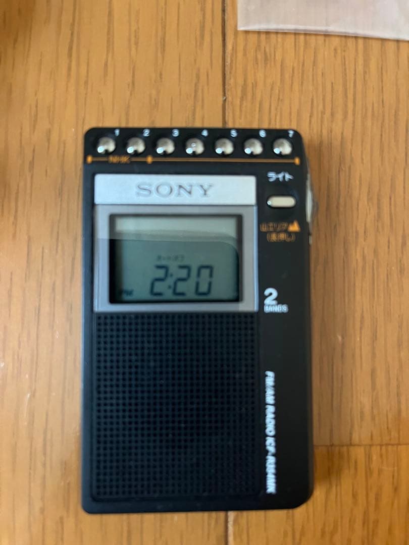 SONYポケットラジオ　ICF-R354MK FM AM シンセサイザーラジオ