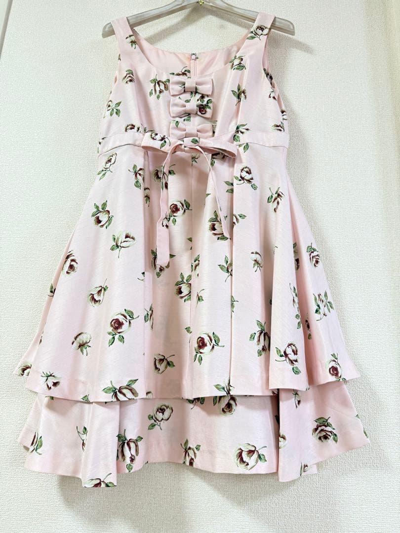 ジーザスディアマンテ　お散歩ワンピース　薔薇柄　姫系　姫ギャル　リボン　ロリータ