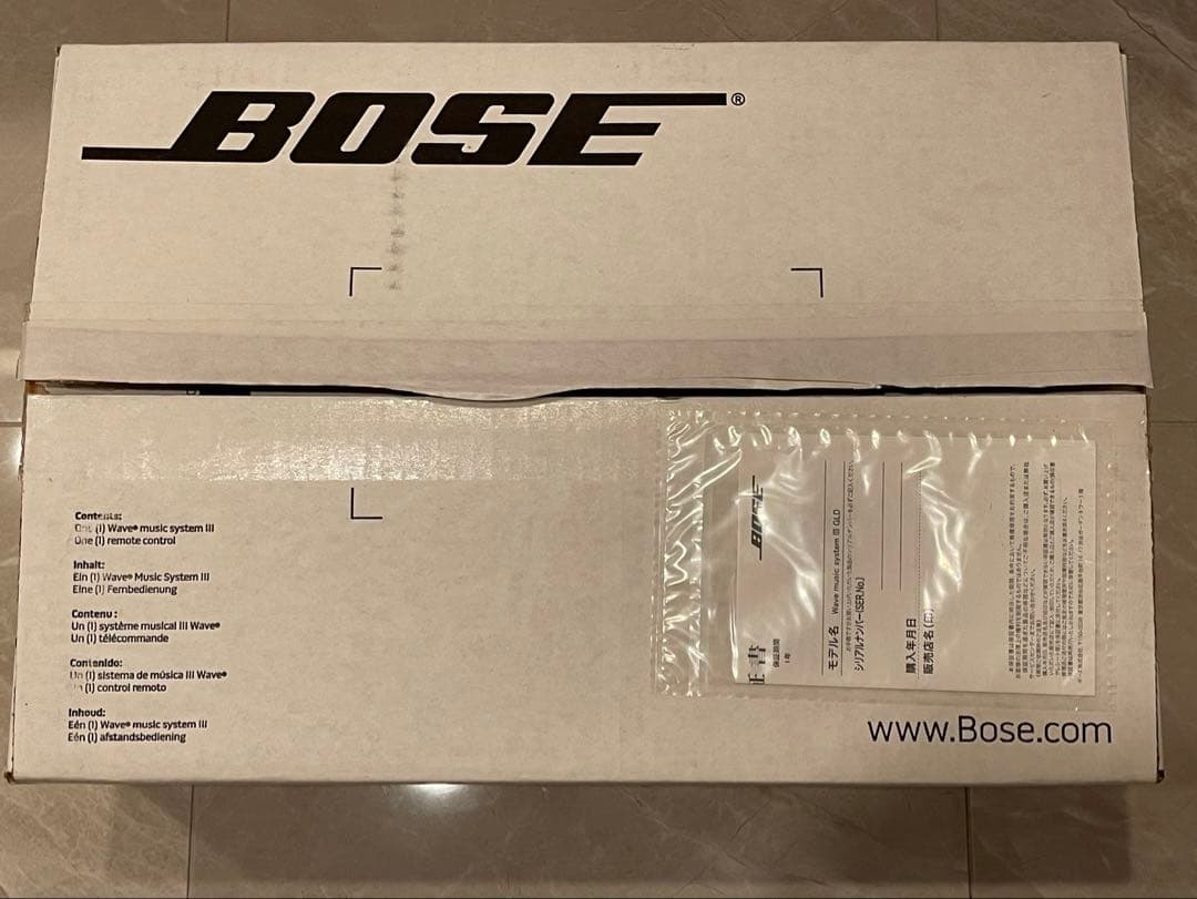 ラジオ・コンポ Bose Wave music system III WMS III GLD