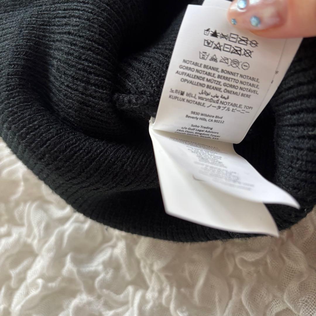 aloアロ ノータブルビーニー　ブラック