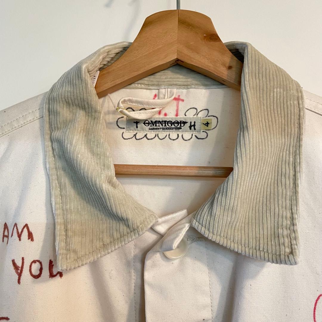 OMNIGOD ペイントジャケット アート ワーク カバーオール　4