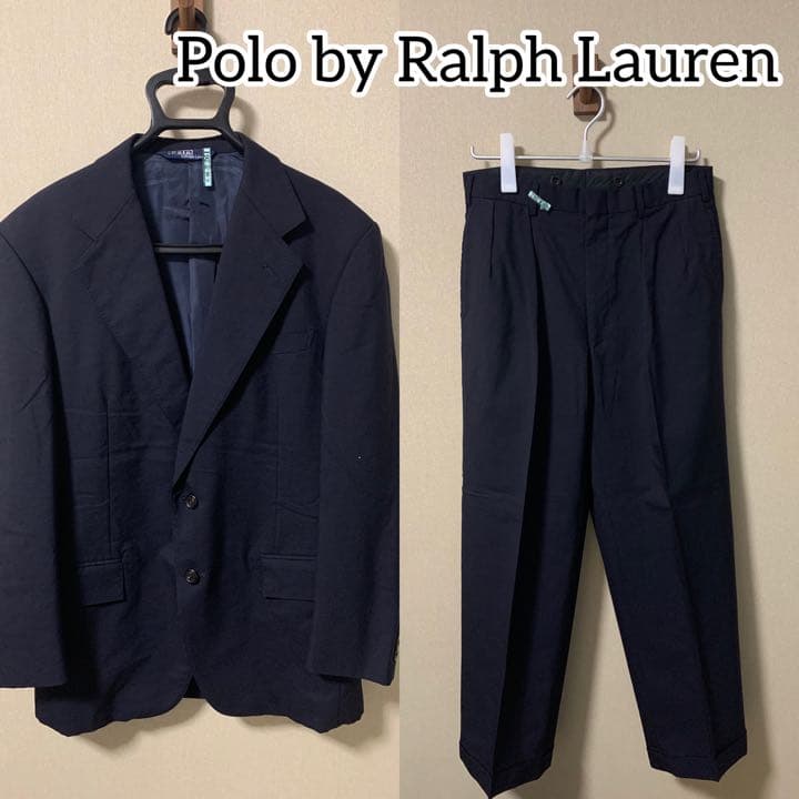 ポロ　ラルフローレン　スーツ　セットアップ　紺　ネイビー