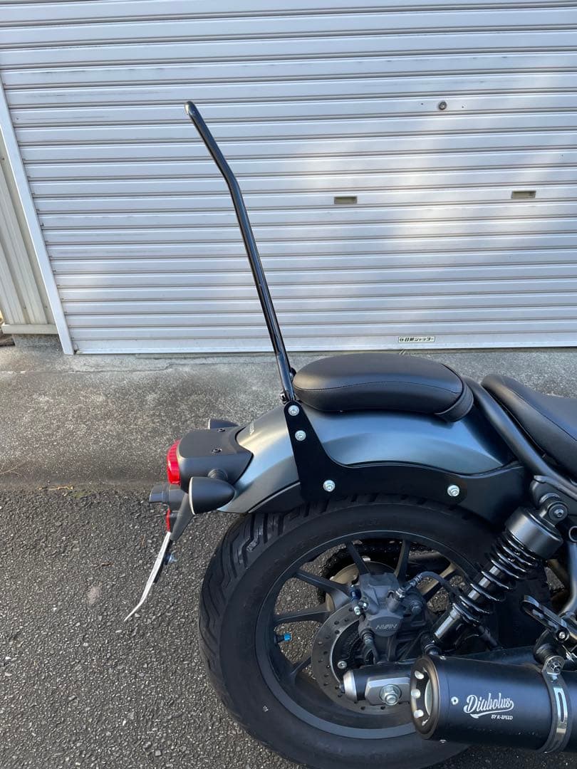 Rebel 250 シーシーバー　ショート ブラック