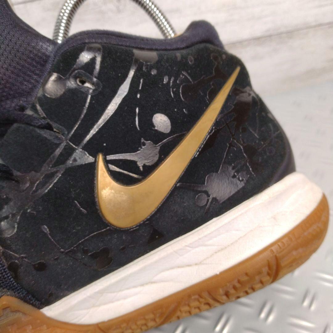 メンズ☆ナイキ　カイリー4　EP　スニーカー　27cmブラック＆ゴールド　バスケ