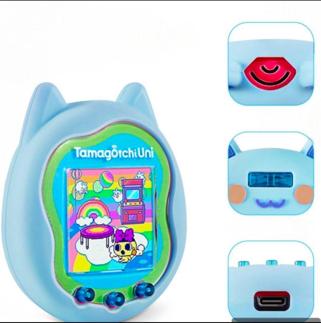 たまごっちユニ Tamagotchi Uni ブルー 本体　シリコンケース付
