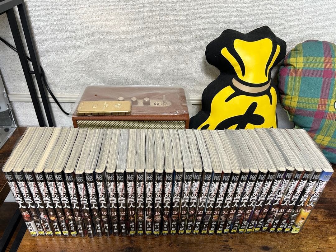 早い者勝ち　進撃の巨人　全初版　全巻初版帯　全巻ジャンパラ付き