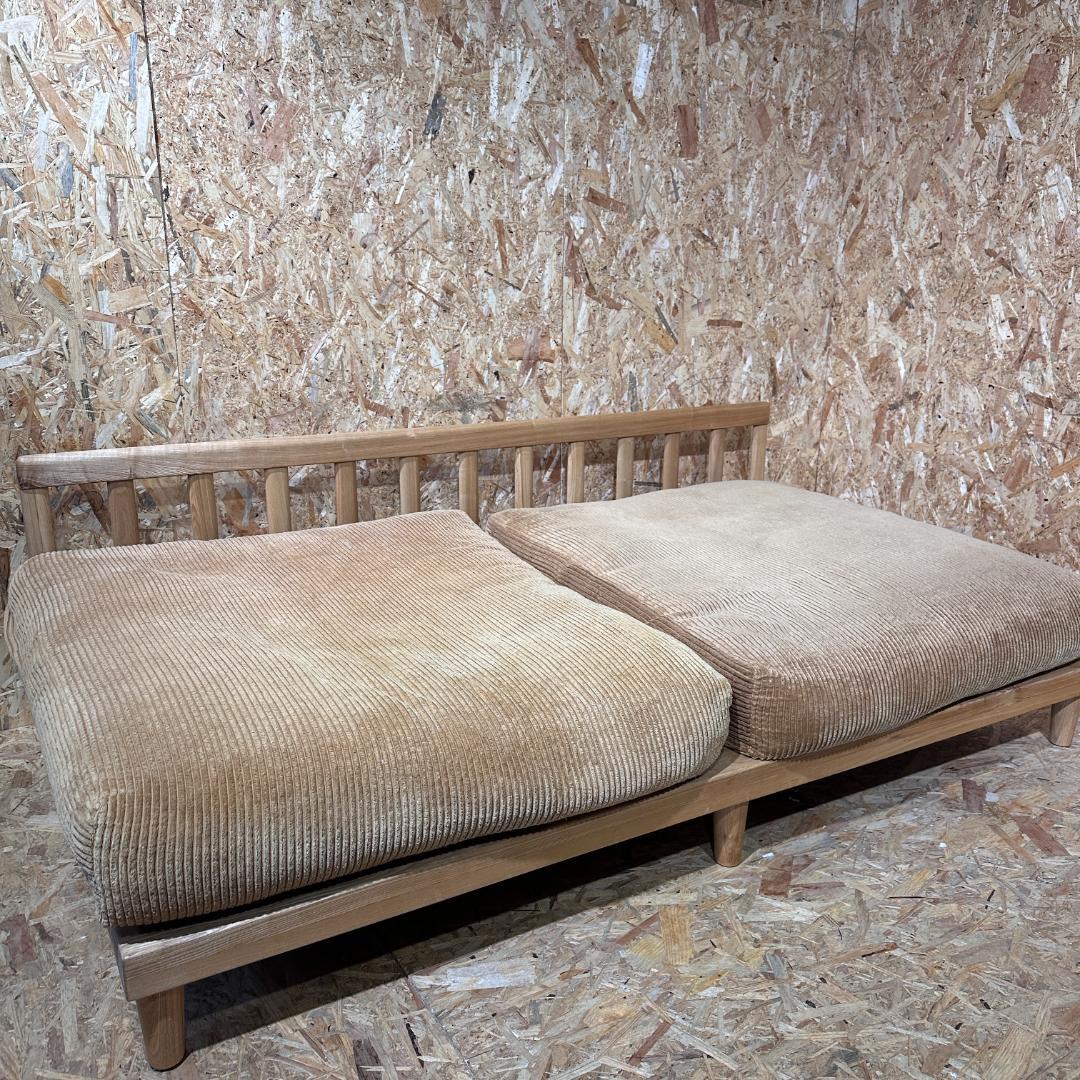 Re:CENO AGRA 3人掛けソファ コーデュロイ　キャメル