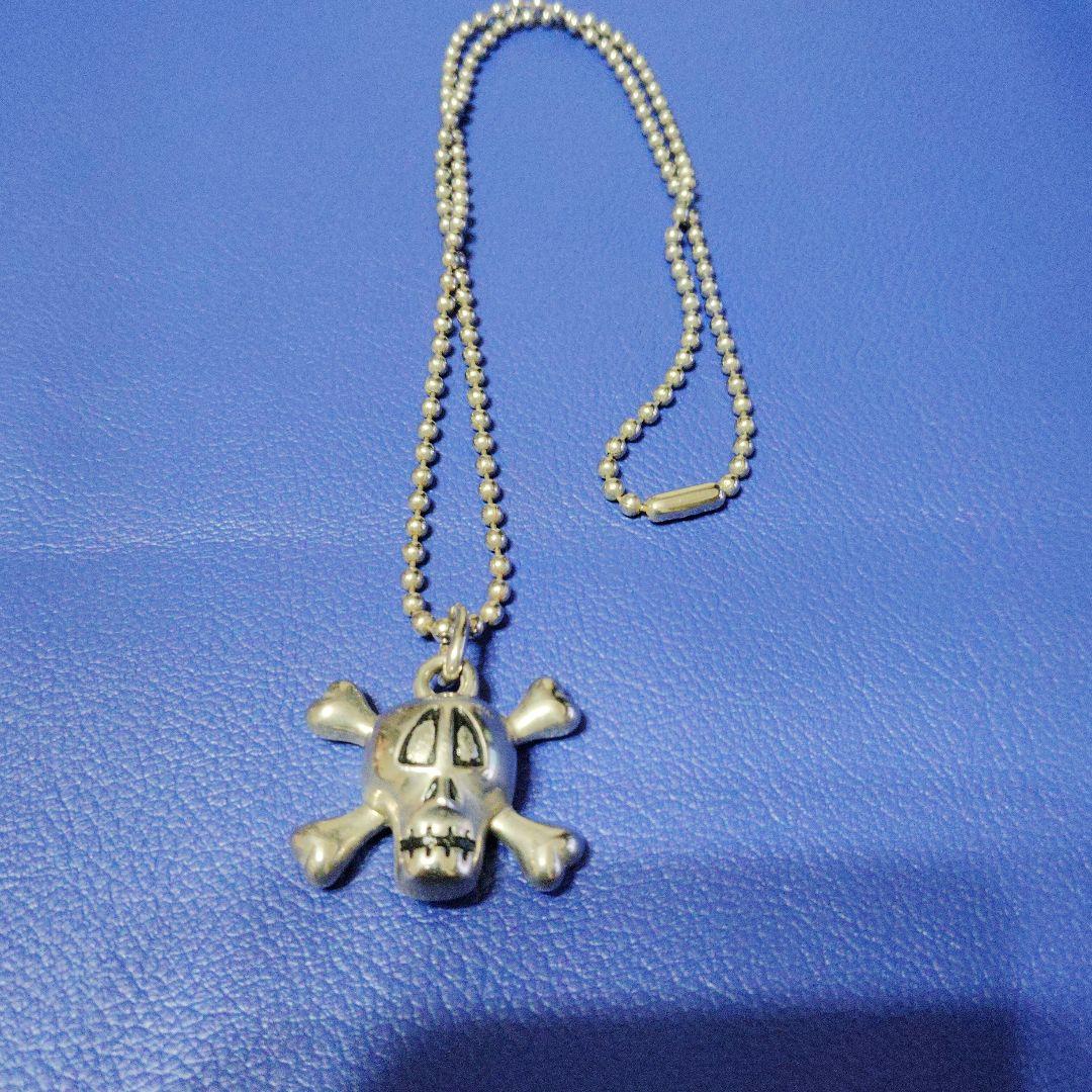 00s OLD STUSSY スカルボーン ネックレス トップ　ドクロ　骸骨