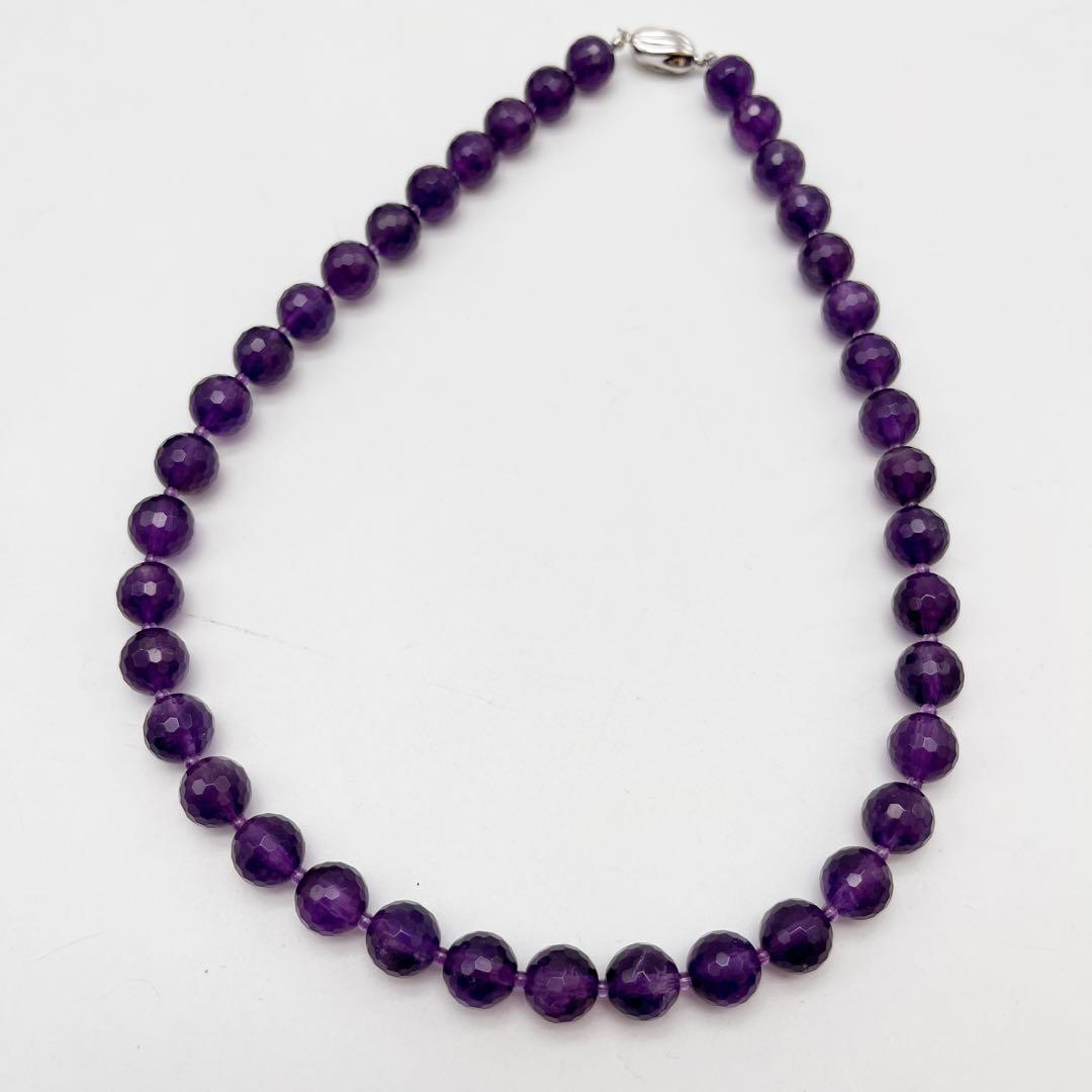 GSTV SV アメシスト ネックレス パープル　刻印あり　約47㎝　未使用