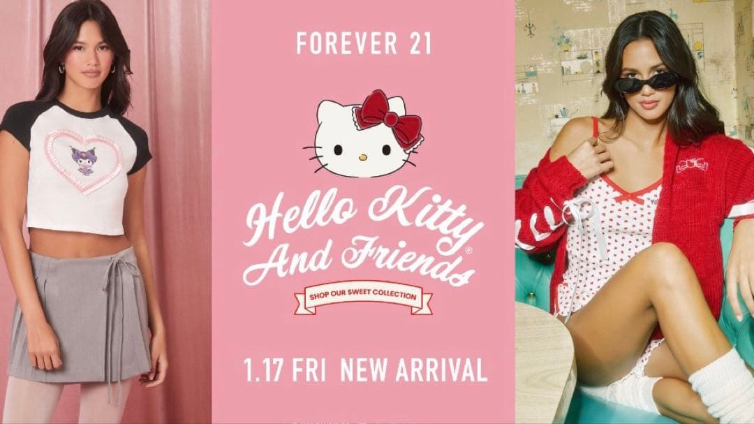 新品♡forever21♡SanrioキティコラボGジャン