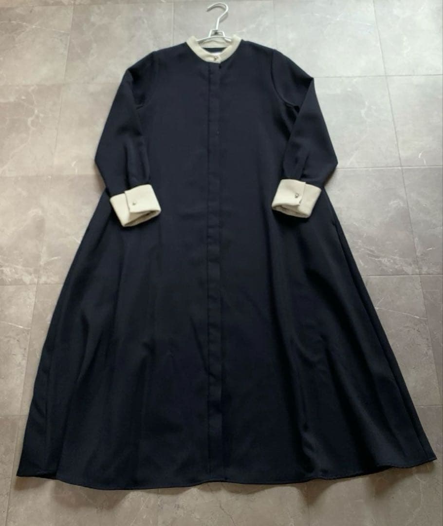 新品未使用SHIPSany シップスエニィ ダブルクロスAラインシャツワンピース