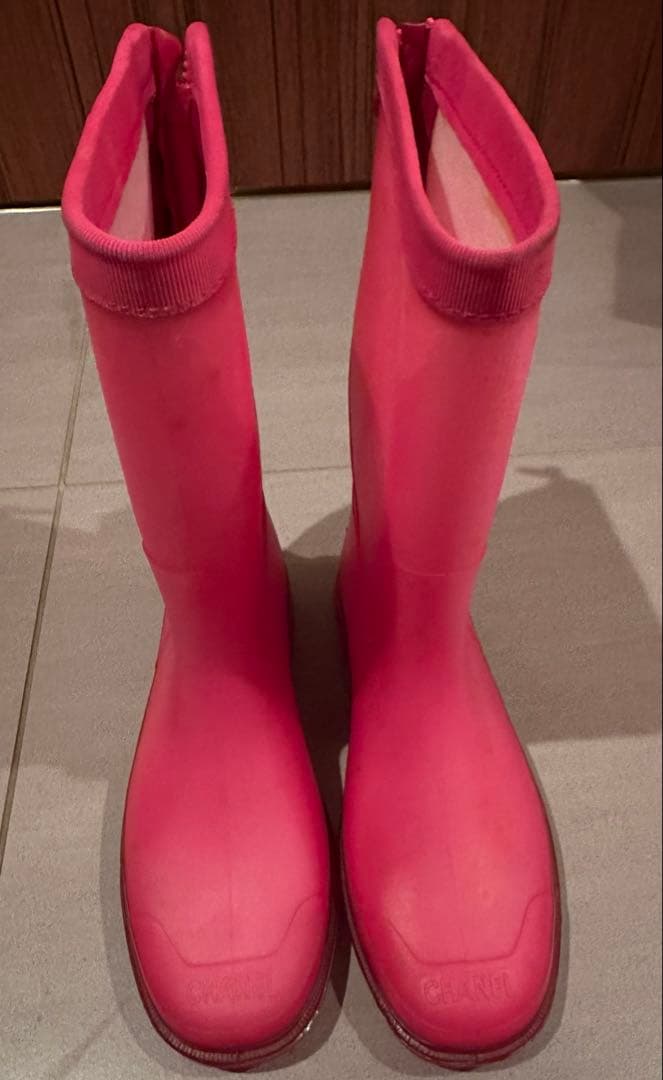 こ*り様 CHANEL ピンク 長靴 サイズ37