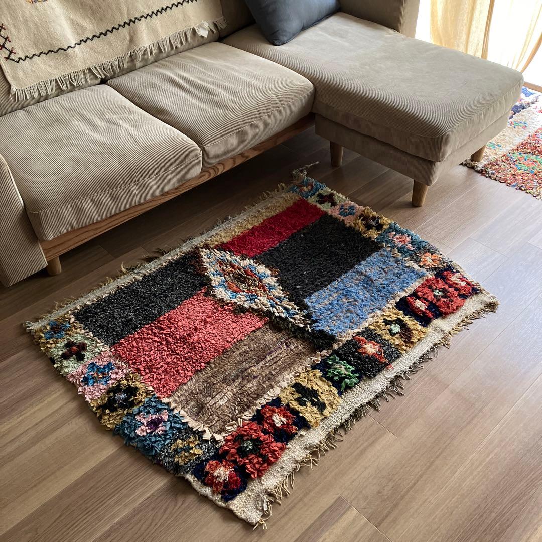 モロッコ　ラグ　ヴィンテージボシャルウィット