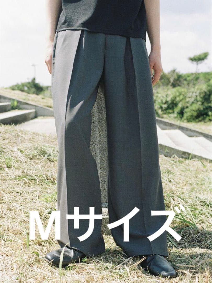 LIDNM SUPER LIGHT WOOL TROUSERS Mサイズ