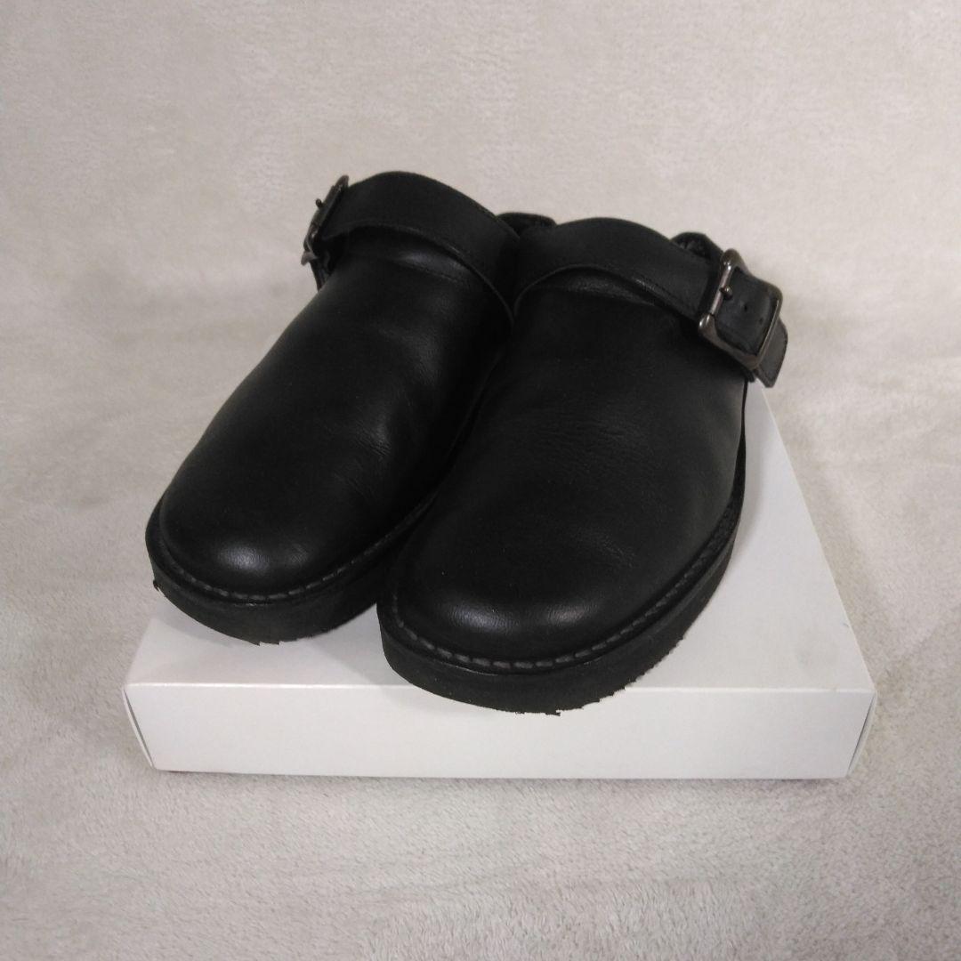 danner d8107 ブラックレザーサボ・クロッグサンダル