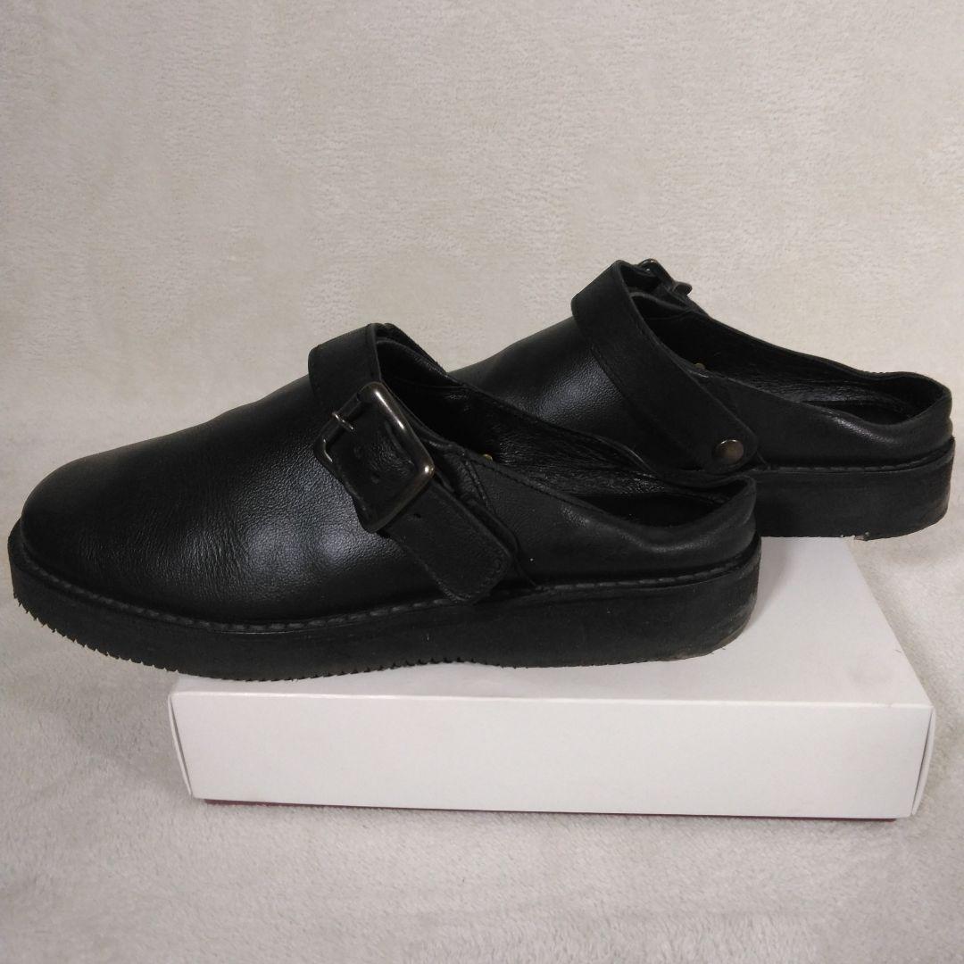 danner d8107 ブラックレザーサボ・クロッグサンダル