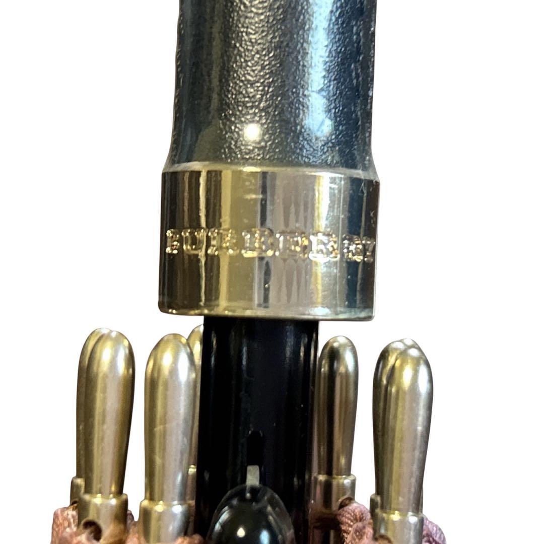 BURBERRY バーバリー ノバチェック ピンク 雨傘 長傘 メガチェック