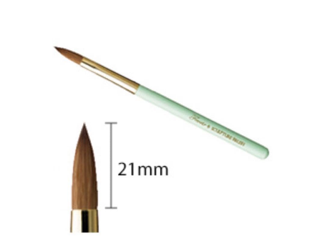 フルーリア　Fleurir スカルプチュアブラシ　スーパーコリンスキー　グリーン