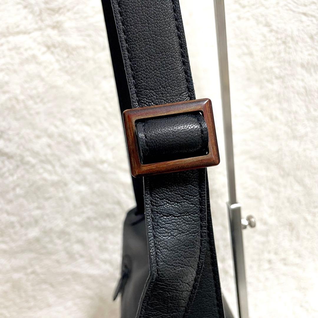 【未使用級✨】STYLE CRAFT ゴート ショルダーバッグ ブラック レザー