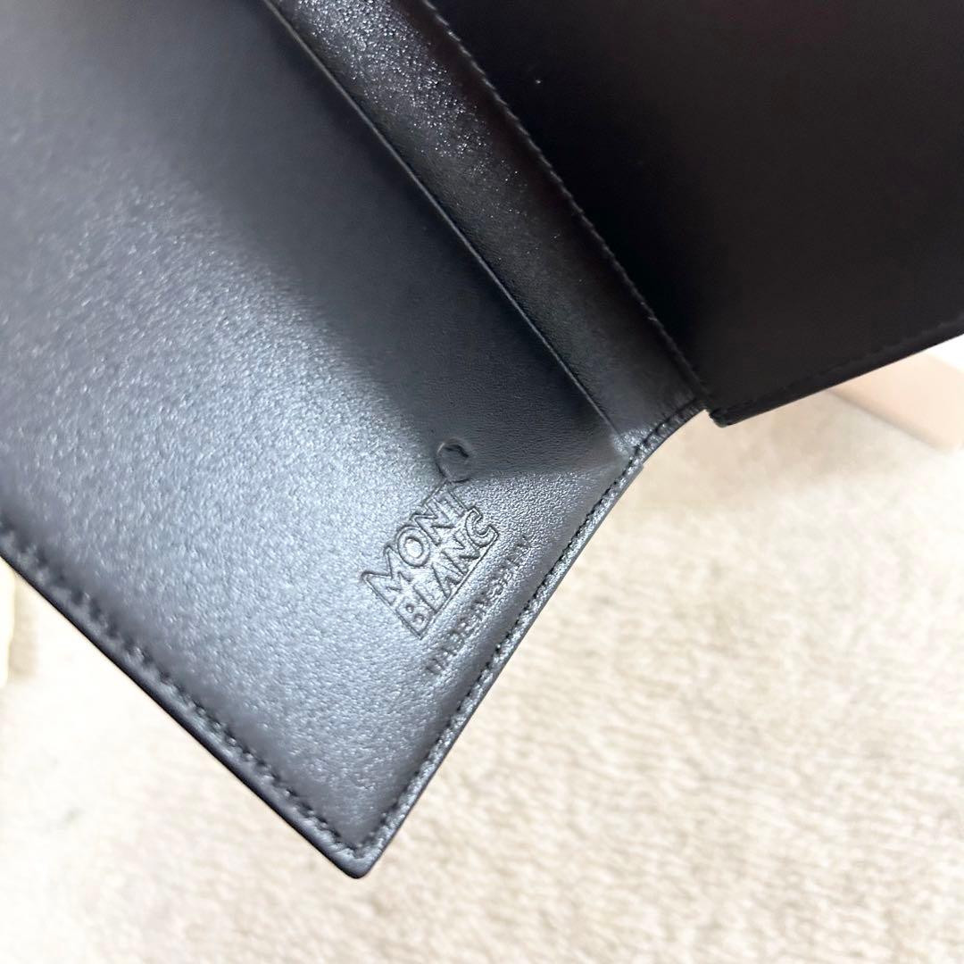 新品未使用　モンブラン　カードケース　名刺入れ　カーフレザー　黒　レザー　本革